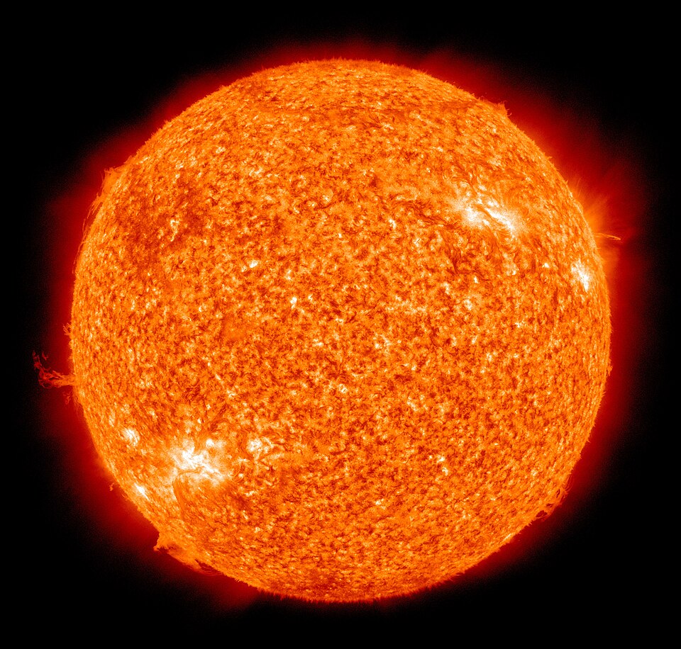The sun loses four million tons of mass every second