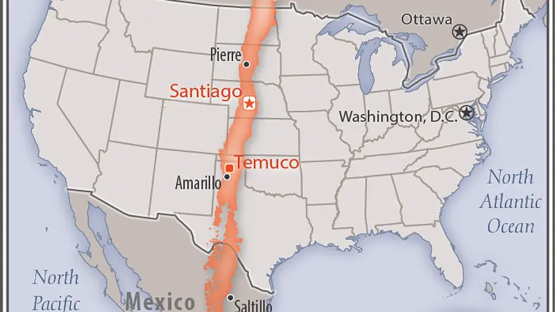 Chile Is Longer Than the Width of the United States