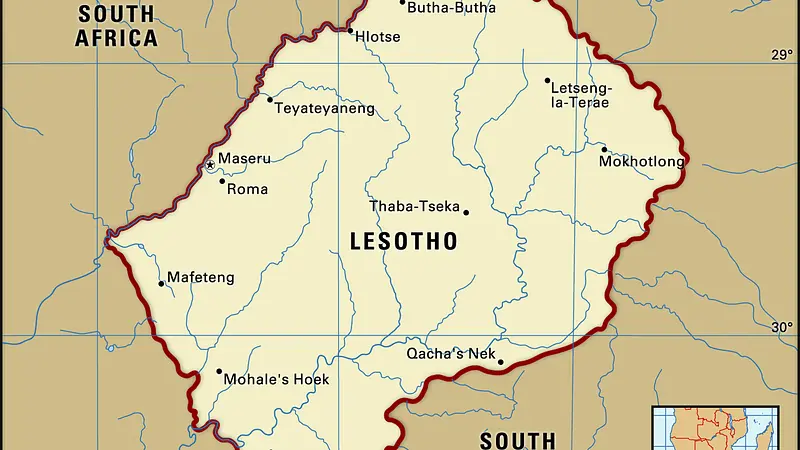 Lesotho Is Completely Surrounded by South Africa