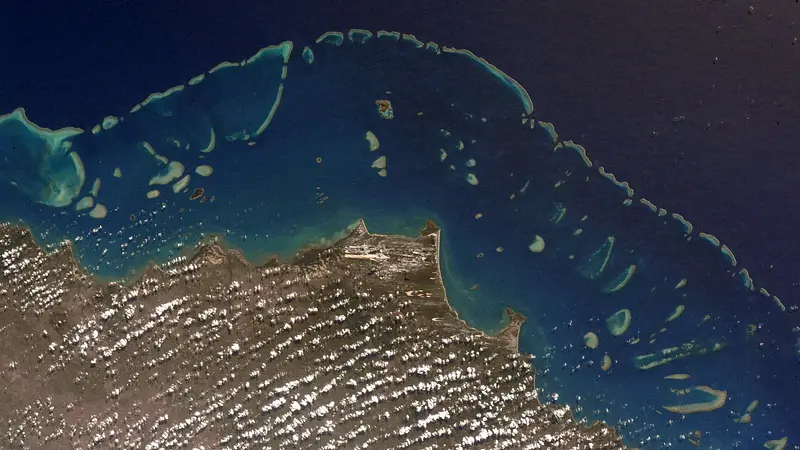 The Great Barrier Reef Is Visible From Space