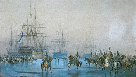 French Cavalry Once Captured a Fleet of Naval Ships Frozen in Ice