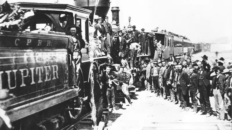 The Transcontinental Railroad Reduced Cross-Country Travel from Months to Days