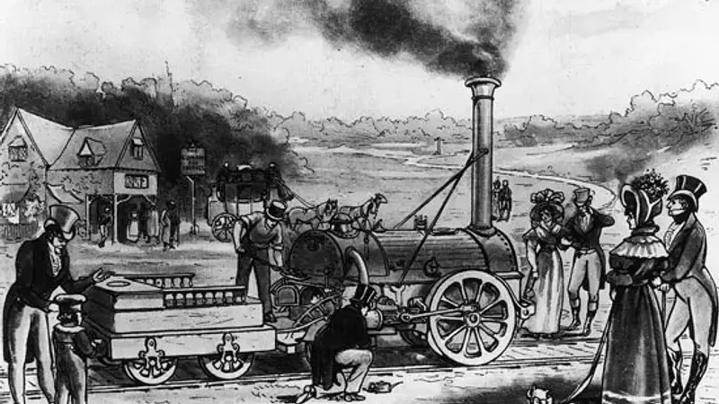 George Stephenson Invented the Steam Blast for Locomotives