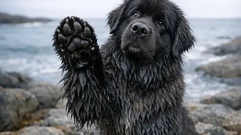Newfoundlands Have Webbed Feet Perfect for Swimming