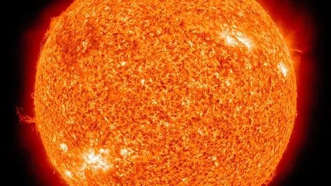 The sun loses four million tons of mass every second