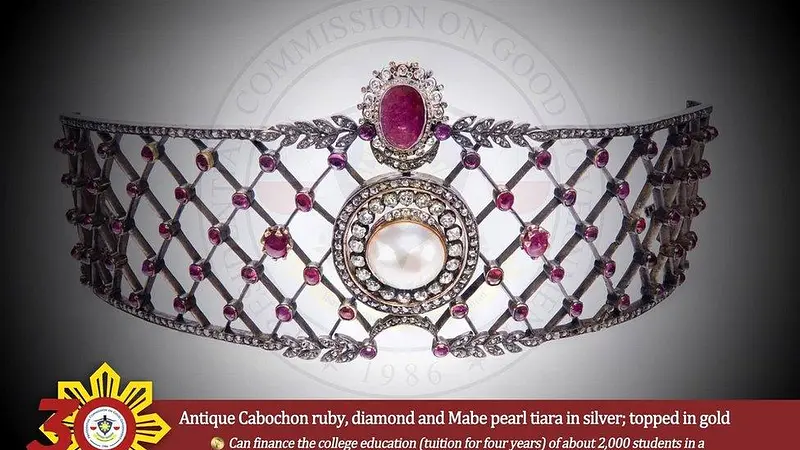 Imelda Marcos Had a Ruby and Diamond Tiara Worth $8 Million
